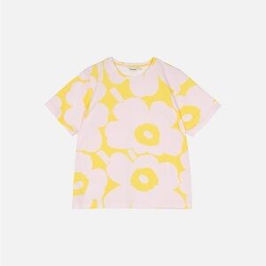 Marimekko Tunnit Unikko Women’s Floral T-Shirt- XS